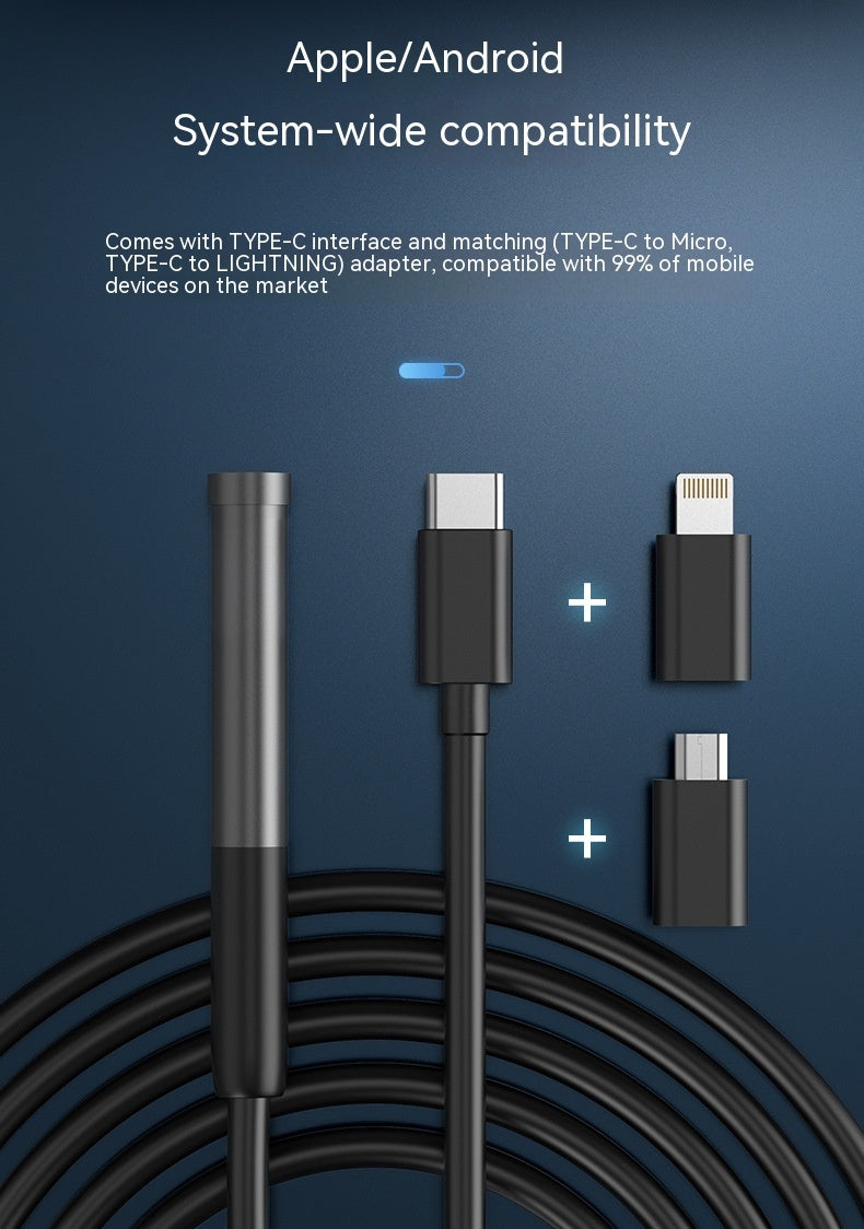 3 In 1 Endoscope Camera Waterproof Ip67 Inspection Camera Wifi Camera